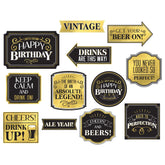 Vintage-Style Birthday Party Cutouts